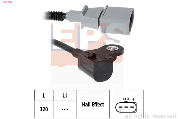 Sensor, posição do comando de válvulas EPS 1.953.605