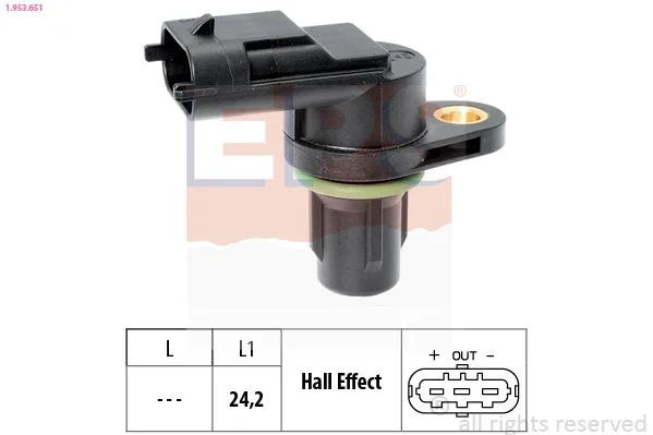 Sensor, posição do comando de válvulas EPS 1.953.651