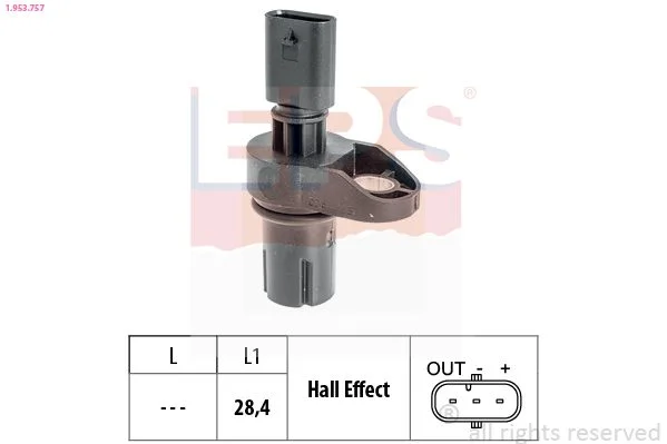 Sensor, posição do comando de válvulas EPS 1.953.757
