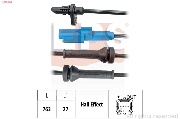 Sensor, wheel speed EPS 1.960.060
