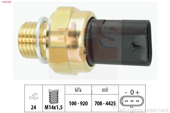 Sensor, pressão de óleo EPS 1.980.003