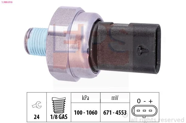 Sensor, pressão de óleo EPS 1.980.016