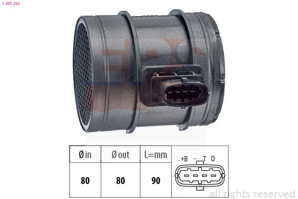 Sensor de Fluxo de Massa de Ar EPS 1.991.293