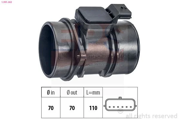 Sensor de Fluxo de Massa de Ar EPS 1.991.363