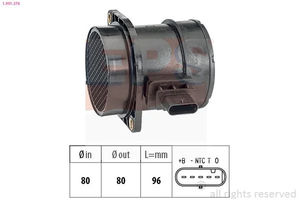 Sensor de Fluxo de Massa de Ar EPS 1.991.376