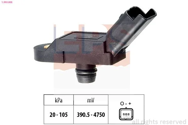 Sensor de Pressão de Ar, adaptação à altitude EPS 1.993.005