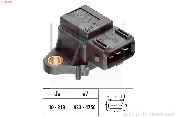 Sensor de Pressão de Ar, adaptação à altitude EPS 1.993.009