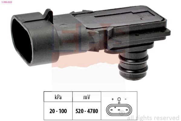 Sensor de Pressão de Ar, adaptação à altitude EPS 1.993.023