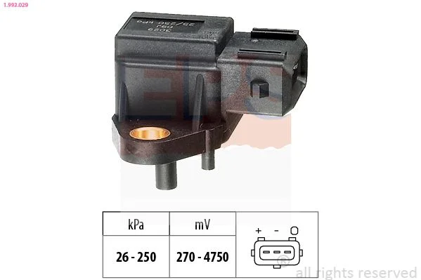 Sensor de Pressão de Ar, adaptação à altitude EPS 1.993.029