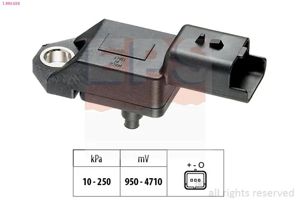 Sensor de Pressão de Ar, adaptação à altitude EPS 1.993.034