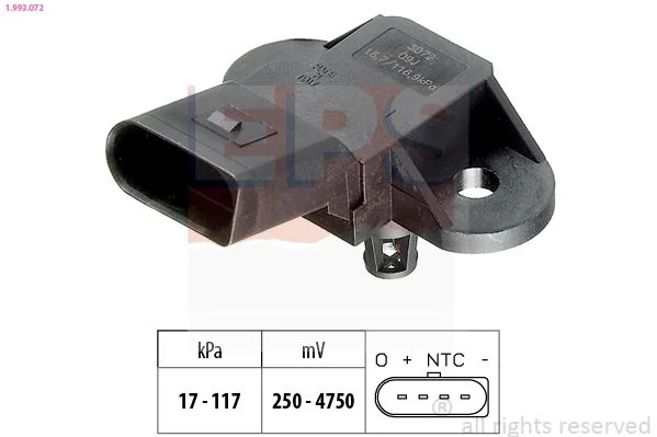 Sensor de Pressão de Ar, adaptação à altitude EPS 1.993.072