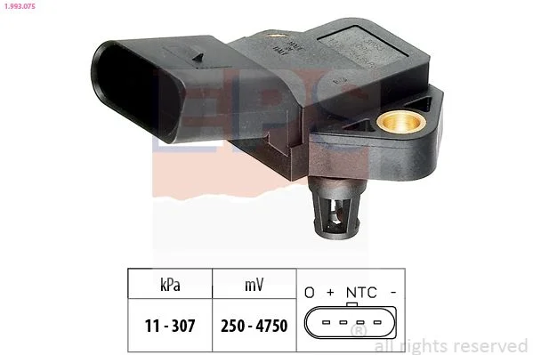 Sensor de Pressão de Ar, adaptação à altitude EPS 1.993.075