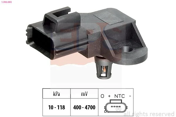 Sensor de Pressão de Ar, adaptação à altitude EPS 1.993.093