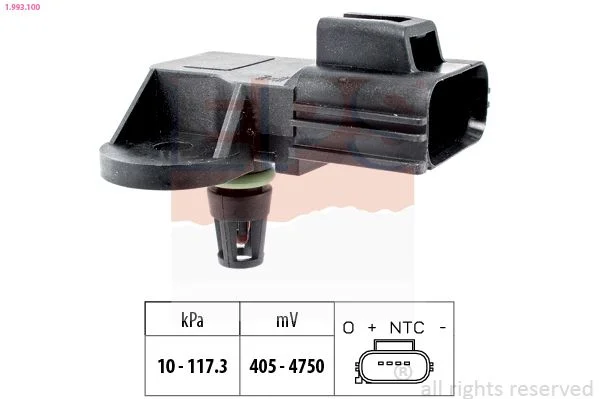 Sensor de Pressão de Ar, adaptação à altitude EPS 1.993.100