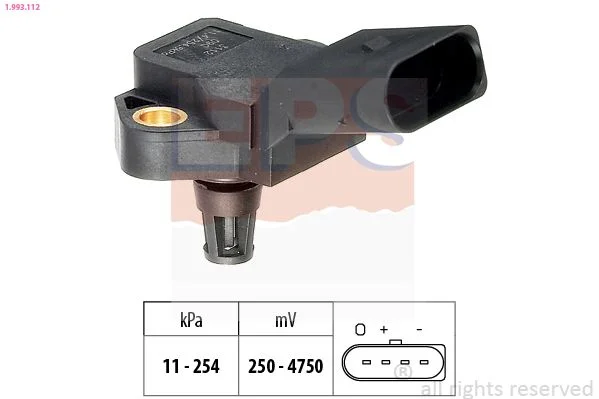 Sensor de Pressão de Ar, adaptação à altitude EPS 1.993.112
