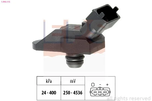 Sensor de Pressão de Ar, adaptação à altitude EPS 1.993.115