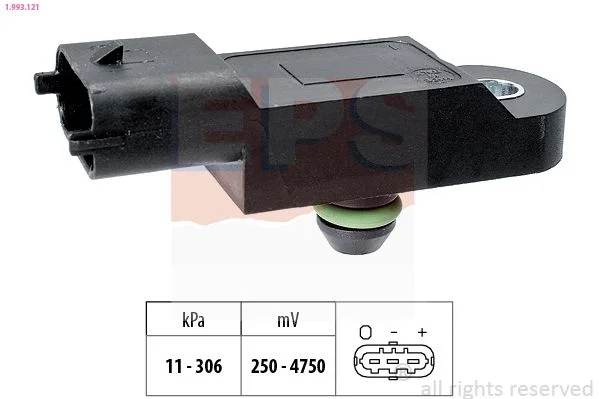 Sensor de Pressão de Ar, adaptação à altitude EPS 1.993.121