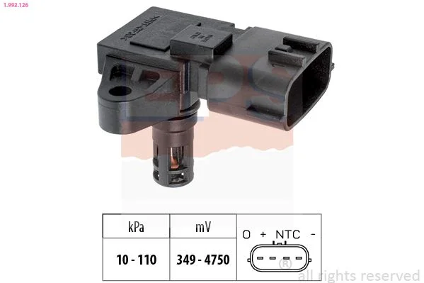 Sensor de Pressão de Ar, adaptação à altitude EPS 1.993.126