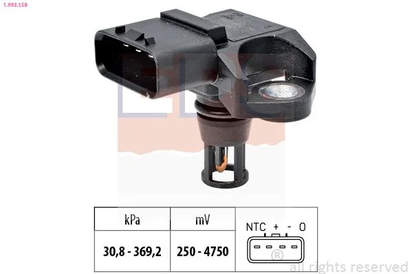 Sensor de Pressão de Ar, adaptação à altitude EPS 1.993.158