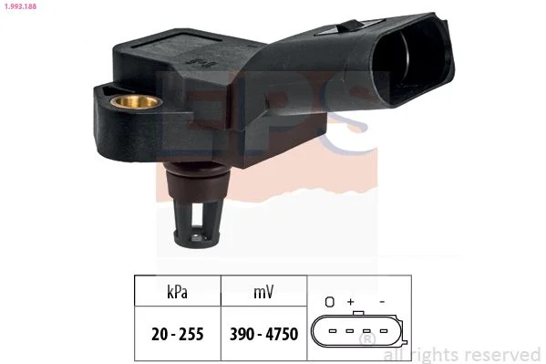 Sensor de Pressão de Ar, adaptação à altitude EPS 1.993.188