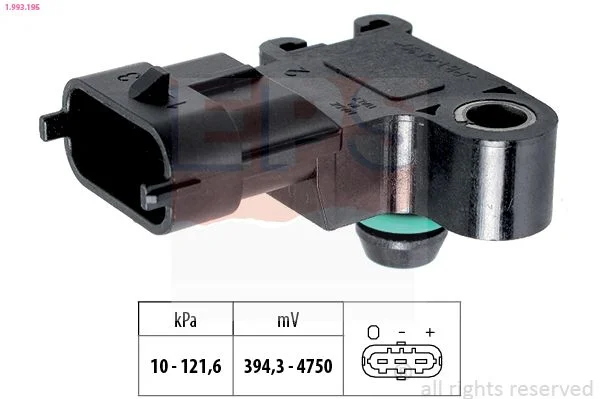 Sensor de Pressão de Ar, adaptação à altitude EPS 1.993.195