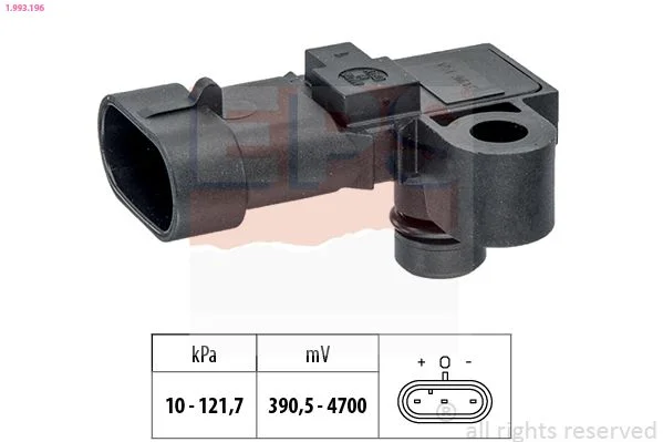 Sensor de Pressão de Ar, adaptação à altitude EPS 1.993.196