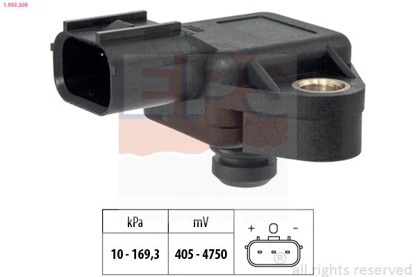 Sensor de Pressão de Ar, adaptação à altitude EPS 1.993.209