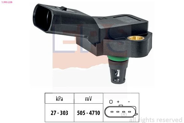 Sensor de Pressão de Ar, adaptação à altitude EPS 1.993.228