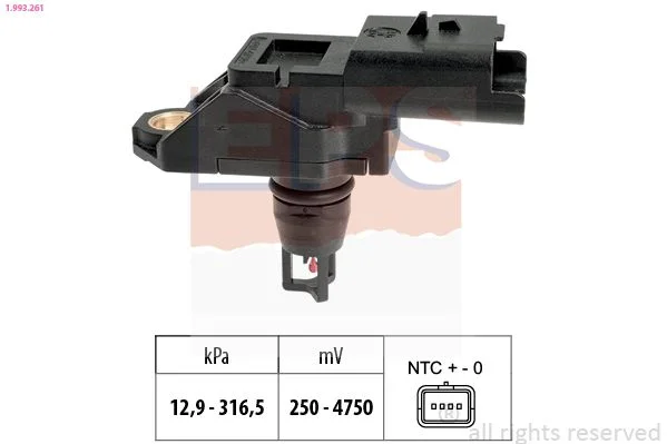 Sensor de Pressão de Ar, adaptação à altitude EPS 1.993.261