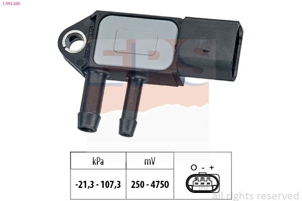Sensor, pressão de escape EPS 1.993.265