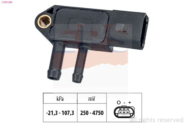 Sensor, pressão de escape EPS 1.993.266