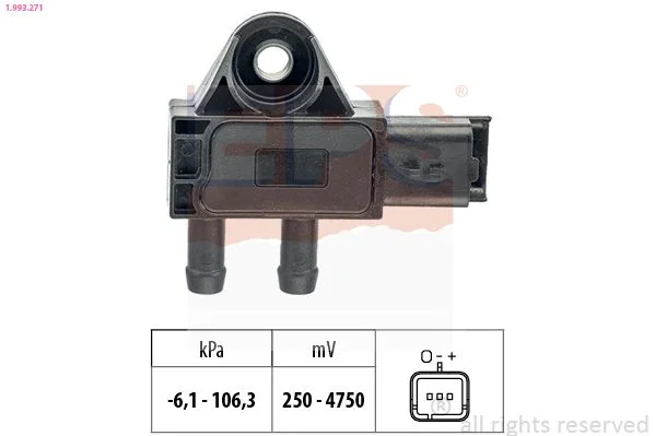 Sensor, pressão de escape EPS 1.993.271