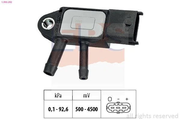 Sensor de Pressão de Ar, adaptação à altitude EPS 1.993.292