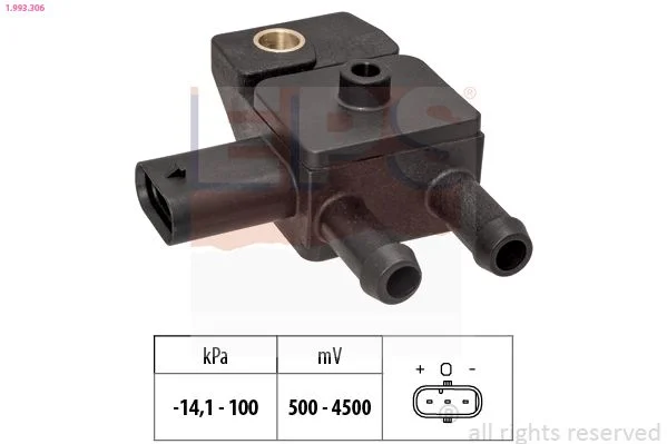Sensor, pressão de escape EPS 1.993.306