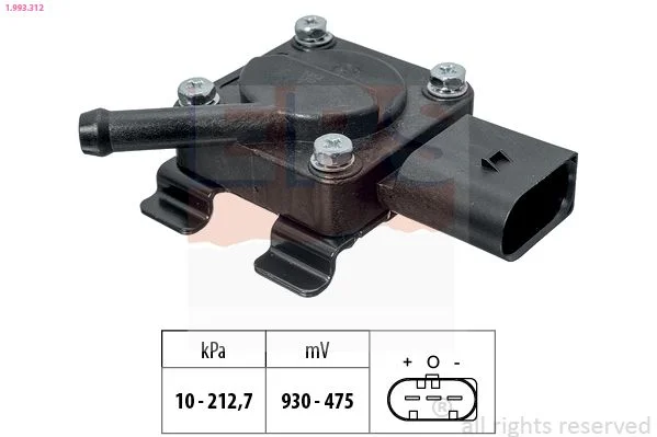 Sensor, exhaust pressure EPS 1.993.312