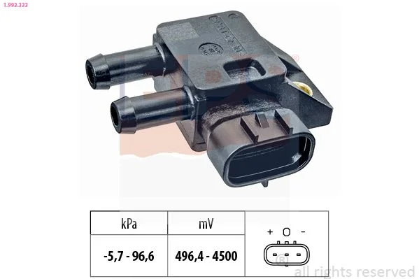 Sensor, pressão de escape EPS 1.993.333