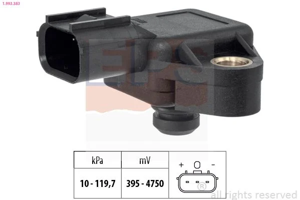 Sensor de Pressão de Ar, adaptação à altitude EPS 1.993.383
