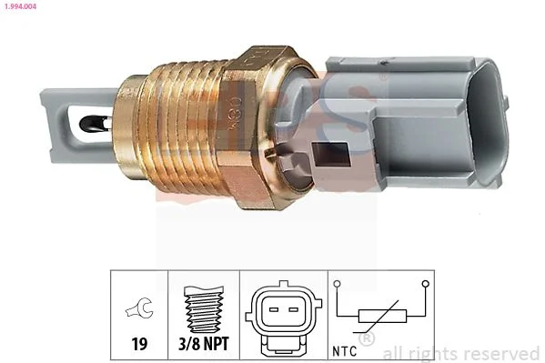 Sensor, temperatura do ar de admissão EPS 1.994.004
