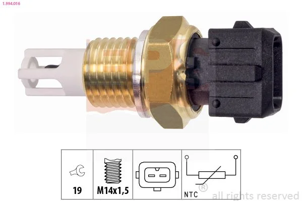 Sensor, temperatura do ar de admissão EPS 1.994.016