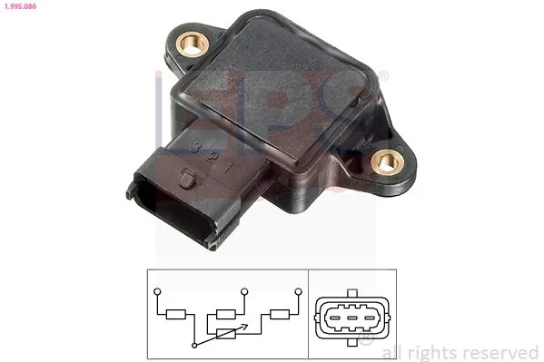 Sensor, posição do acelerador EPS 1.995.086