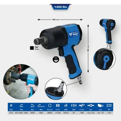 Chave de Impacto (ar comprimido) KS TOOLS BT160200