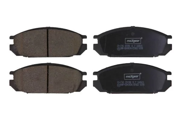 Conjunto de pastilhas de travão de disco MAXGEAR 19-1741