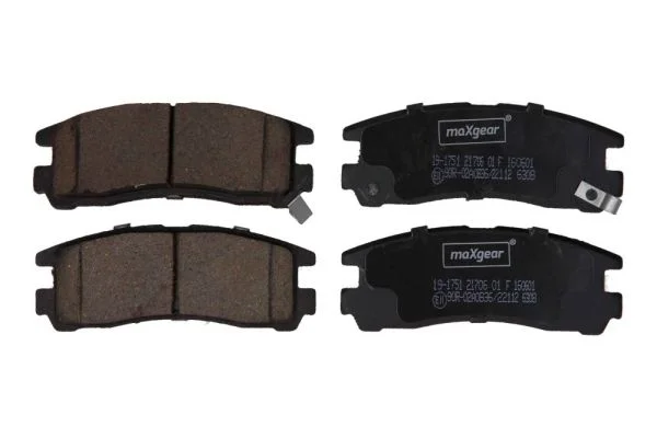Conjunto de pastilhas de travão de disco MAXGEAR 19-1751