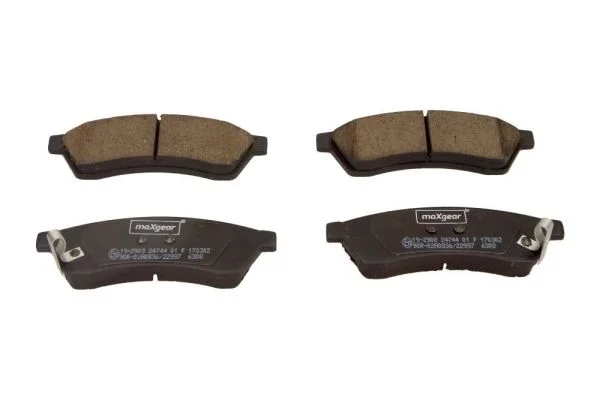 Conjunto de pastilhas de travão de disco MAXGEAR 19-2908