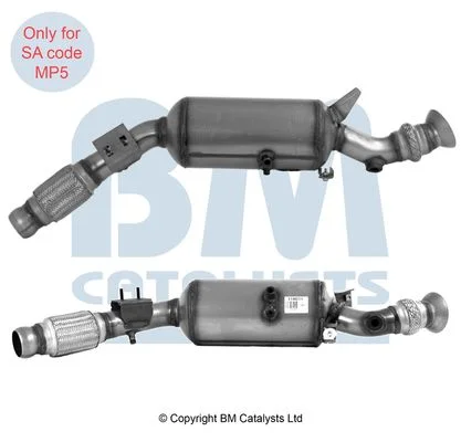 Filtro de partículas de fuligem, sistema de escape BM Catalysts BM11461H