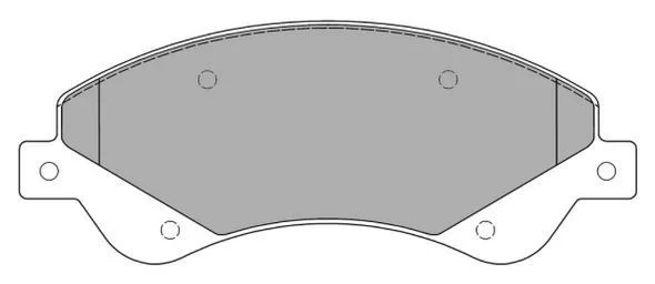 Stabdžių trinkelių rinkinys, diskinis stabdys fremax FBP-1449