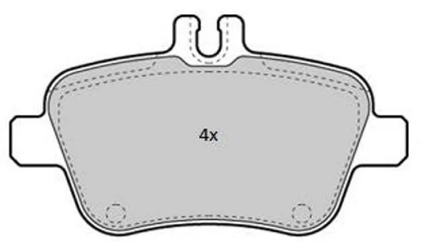 Stabdžių trinkelių rinkinys, diskinis stabdys fremax FBP-1870