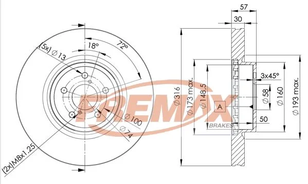 Stabdžių diskas FREMAX BD-0035