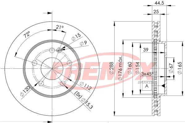 Stabdžių diskas FREMAX BD-0117