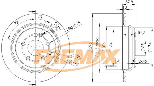 Stabdžių diskas FREMAX BD-0416